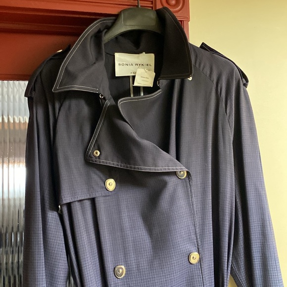 Sonia Rykiel Gorgeous Trench Thin Wool Coat New With Tags